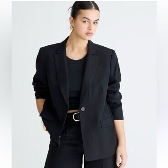 J Crew Blazer 16 Tuxedo Black Tie Holiday Party New Years Eve Celebration BX801 - Picture 8 of 8